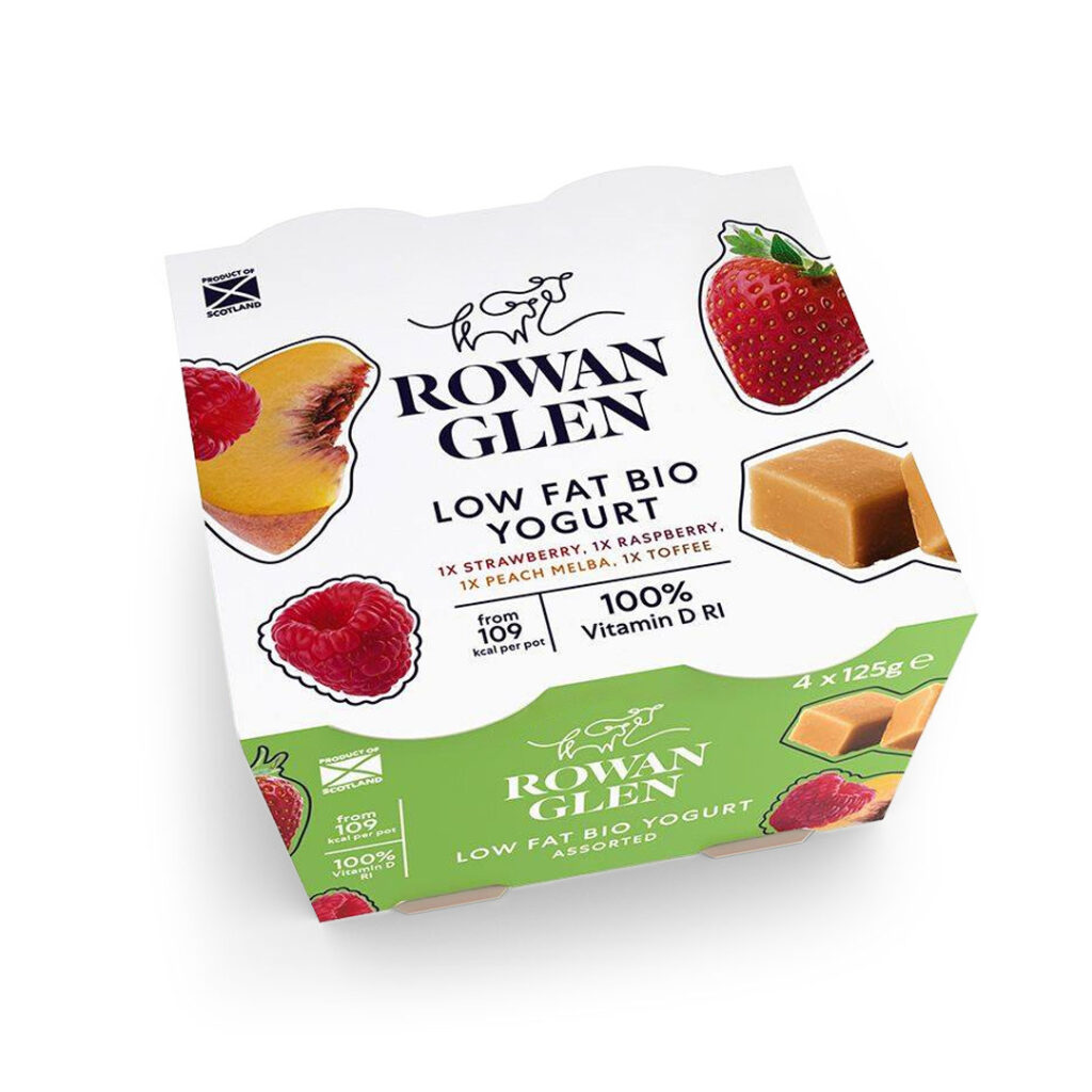 Rowan Glen Low Fat Bio Assorted Yogurt 4 Pack